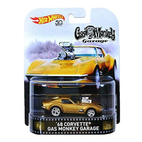 GAS MONKEY 1968 Corvette Garage – Hot Wheels Retro Entertainment 1:64 ✅