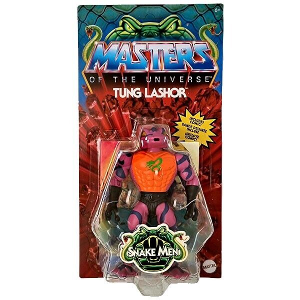 TUNG LASHOR Snake Men – Masters Of The Universe Origins MotU Mattel ✅