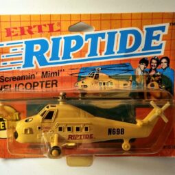 ERTL 1984 RIPTIDE – TRIO MIT 4 FÄUSTEN – Diecast 1:64 Hubschrauber Heli NEU ✅