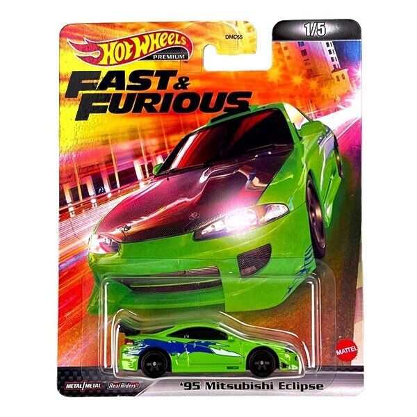 FAST & FURIOUS MITSUBISHI ECLIPSE – Hot Wheels Premium Entertainment 1:64 ✅