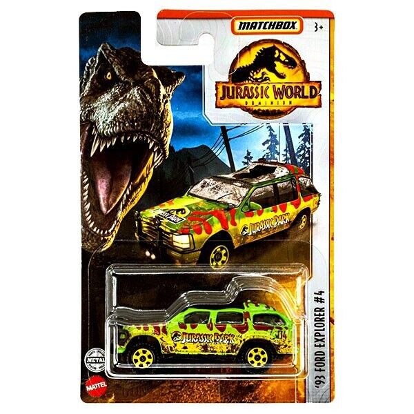 FORD EXPLORER #4 damged – Matchbox Jurassic World Dominion JURASSIC PARK 1:64 ✅