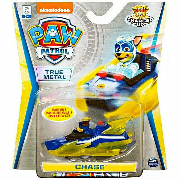 PAW Patrol CHASE – Mighty Charged Up True Metal Diecast 1:55 ✅